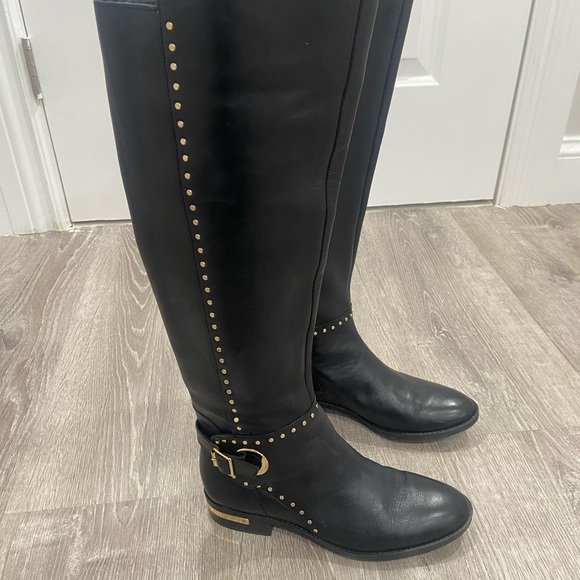 Knee-High Leather Boots Vince Camuto size 6 1/2 black - Picture 5 of 14